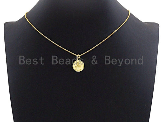 Zodiac Signs On Round Coin Shape Charms