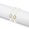 Bracelet - Beaded Pearl w/ Charm Holder