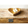 Decorative Mango Wood Heart Bowl