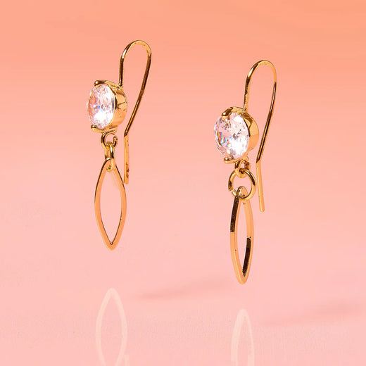 Dainty 18K Gold Plated Hook Earring