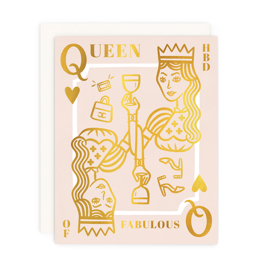 HBD Queen of Fab - Gold Foil