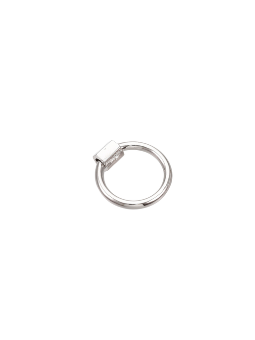 Silver Round Piper Carabiner