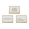 Gold Framed Easel Sayings