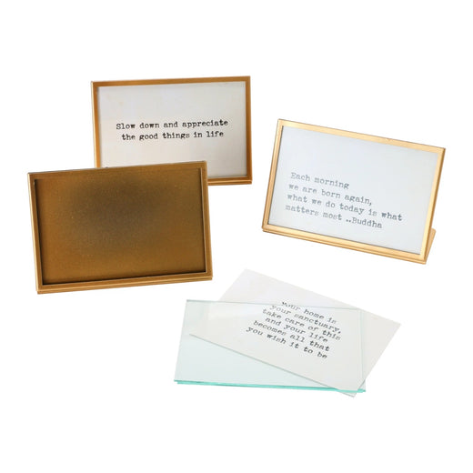 Gold Framed Easel Sayings