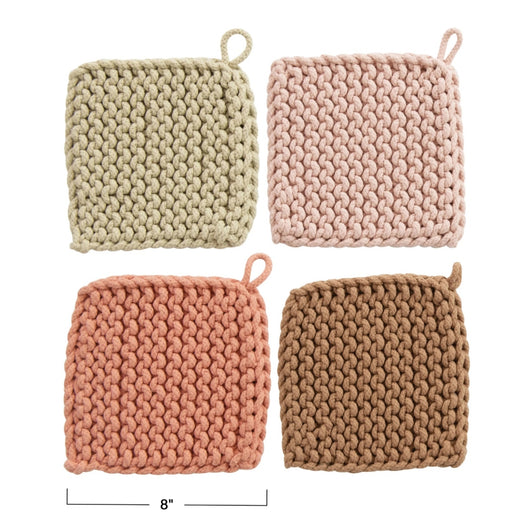 Cotton Crocheted Potholder,