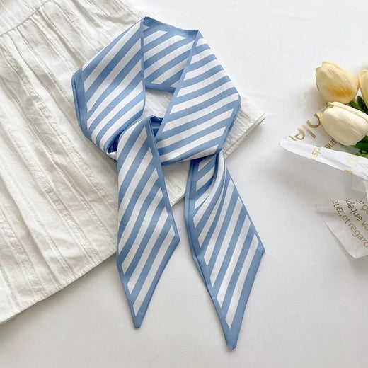 Retro Long Tie Bag Handle Ribbon Scarf