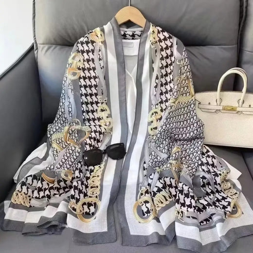 Equestrian Gray Scarf