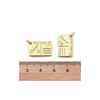 Gold Post Card Charm