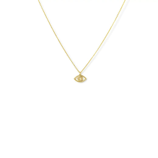 Lucky You Necklace - Horseshoe and Evil Eye