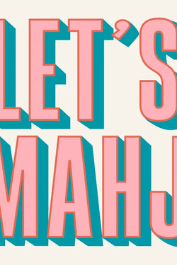 Mahjong Cocktail Napkins- Let's Mahj