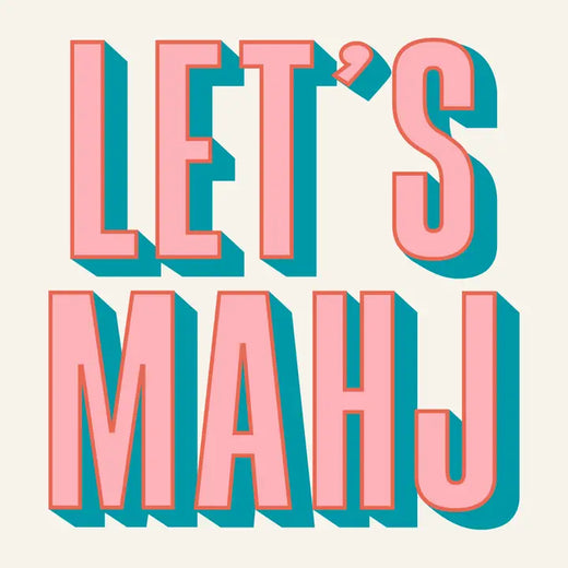 Mahjong Cocktail Napkins- Let's Mahj