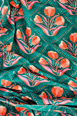 Velvet Robe:  Reversible Cotton Duster - Winnie