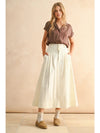 Button Down Cap Sleeve Shirt