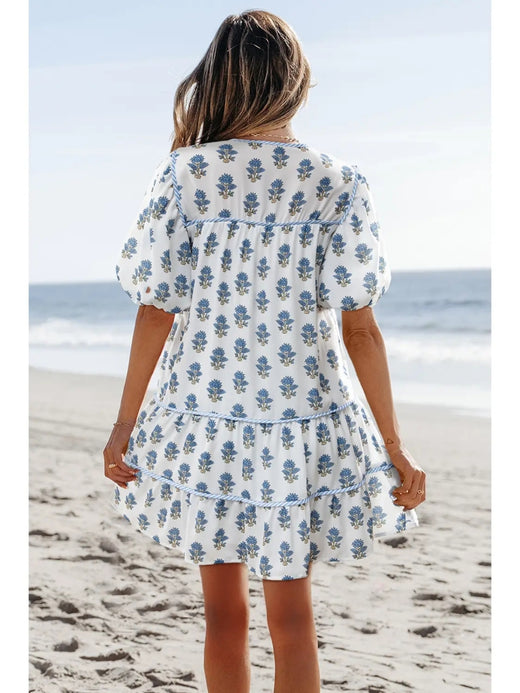 Floral Colorblock Dress