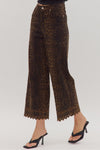 Leopard Embroidered Pants
