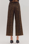 Leopard Embroidered Pants