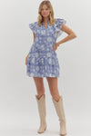 Indigo Leaf Dress
