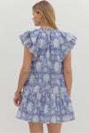 Indigo Leaf Dress