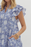 Indigo Leaf Dress