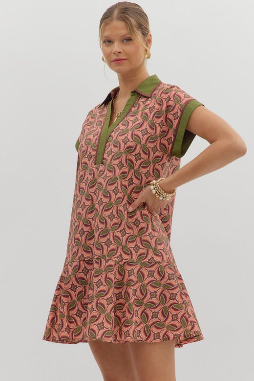 Hibiscus Ruffle Dress