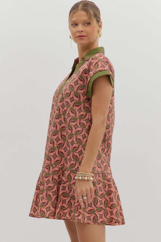Hibiscus Ruffle Dress