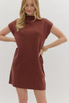 Mock Neck Pullover Dress