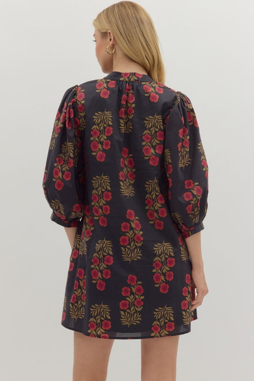 Poppy Puff Sleeve Dress
