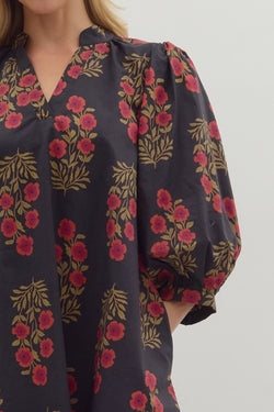 Poppy Puff Sleeve Dress