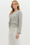 Stripe Tweed Jacket
