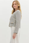 Stripe Tweed Jacket