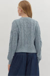 Gold Button Cardigan Sweater