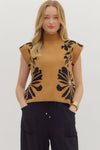 Ecru Floral Sweater