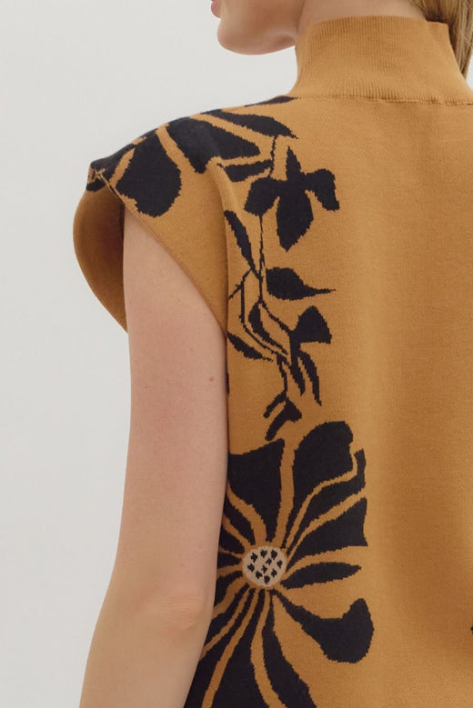 Ecru Floral Sweater