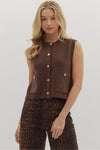 Gold Button Vest