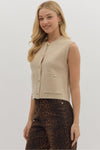 Gold Button Vest