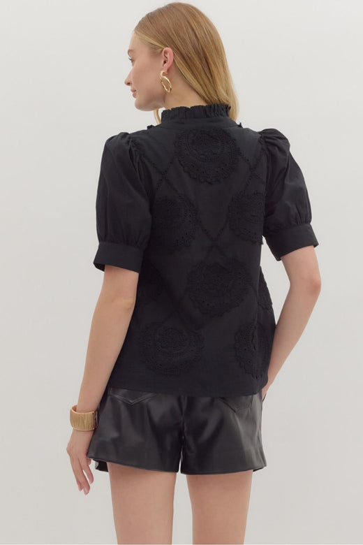 Embroidered Button Shirt