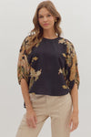 Textured Botanical Shirt