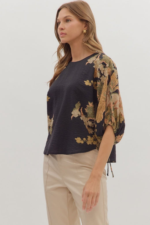 Textured Botanical Shirt