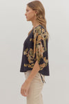 Textured Botanical Shirt
