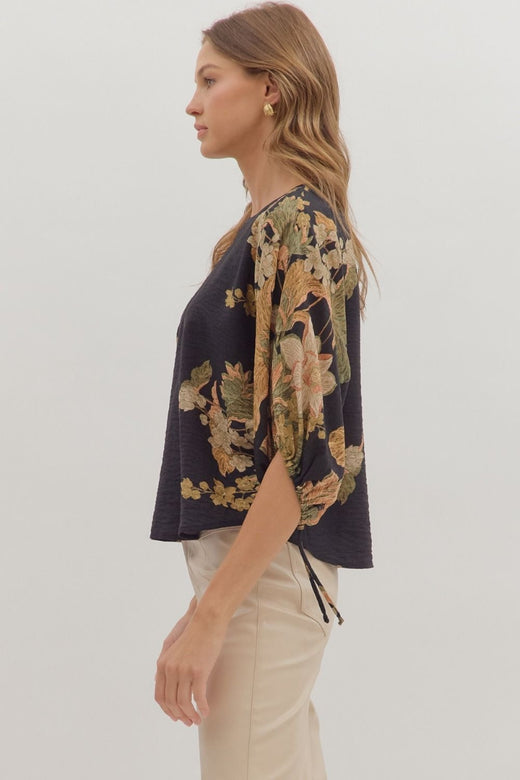 Textured Botanical Shirt
