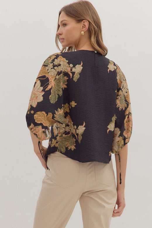 Textured Botanical Shirt