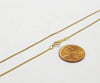 Necklace - 14k Gold Filled Curb Necklace, 1.2mm