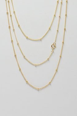 14k Gold Filled Satellite Chain  Necklace