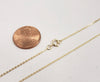 Necklace - 14k Gold Filled Flat Cable Chain Necklace