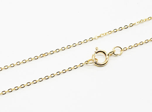 Necklace - 14k Gold Filled Flat Cable Chain Necklace