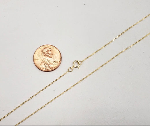 Necklace - 14k Gold Filled Flat Cable Chain Necklace