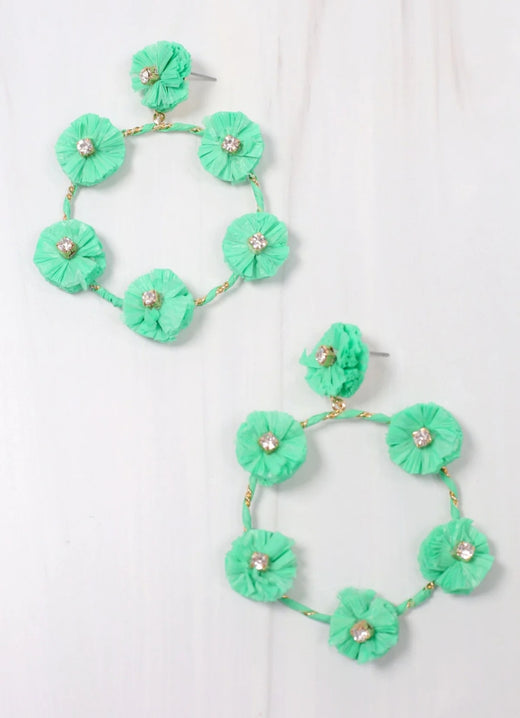 Natasha Raffia Drop Earring