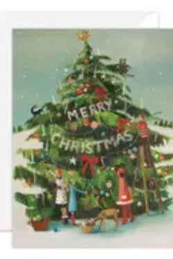 Peppermint Family Tree Trim Print