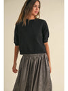 Short Sleeve Sweater Top