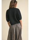 Short Sleeve Sweater Top